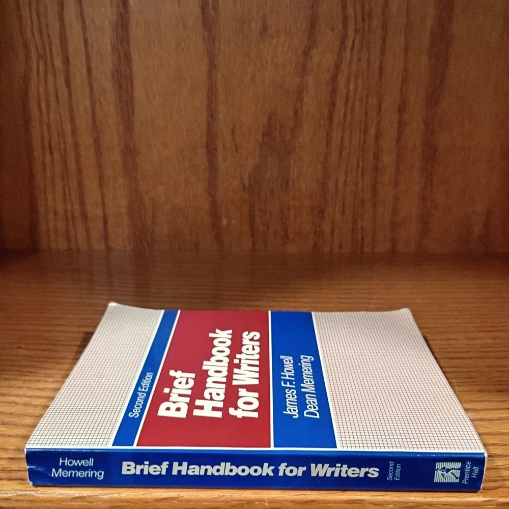 BRIEF HANDBOOK FOR WRITERS Book James F Howell & Dean Memering second Edition PB
